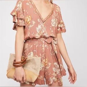 Spell Floral Ruffle Jumpsuit